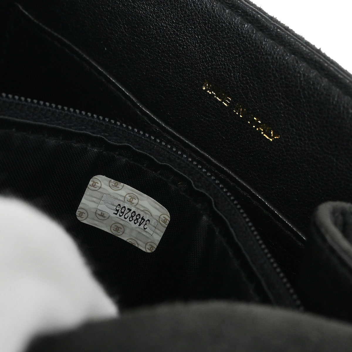 Chanel 1994-1996 Gray Suede Handbag