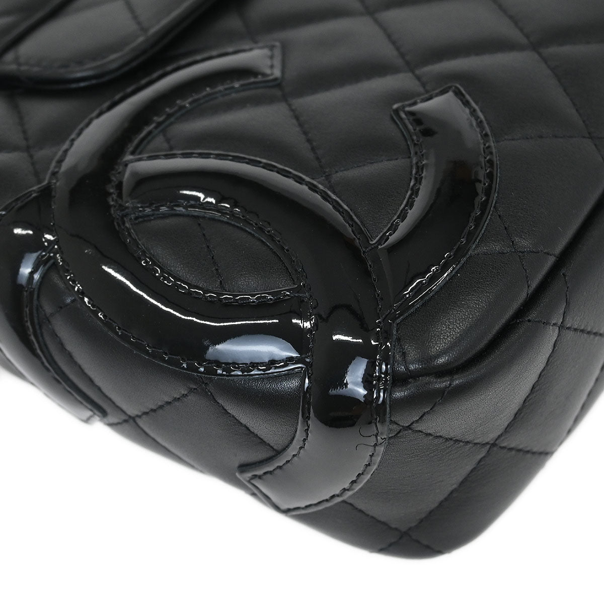 Chanel Black Calfskin Cambon Ligne Shoulder Bag