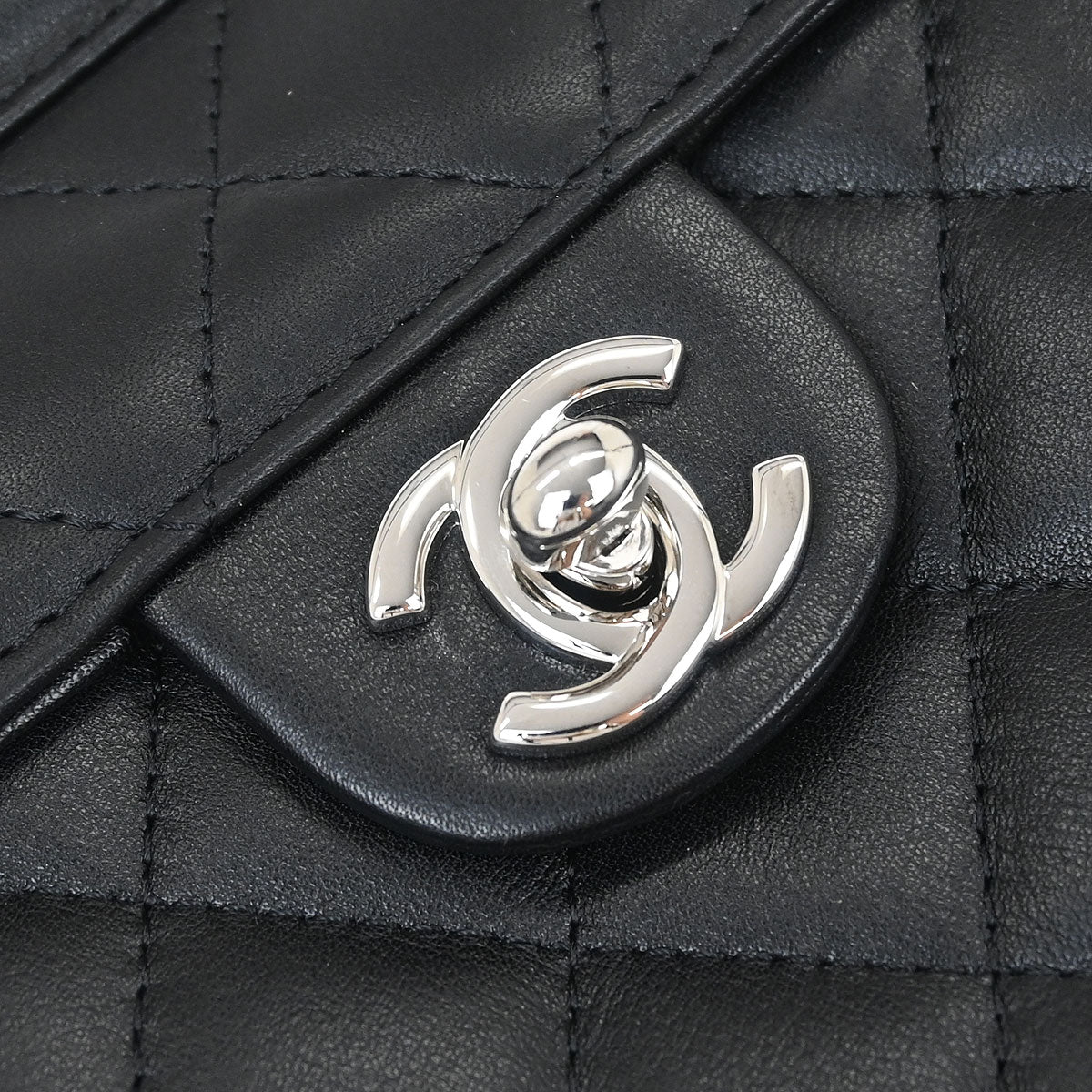 Chanel Black Calfskin Cambon Ligne Shoulder Bag