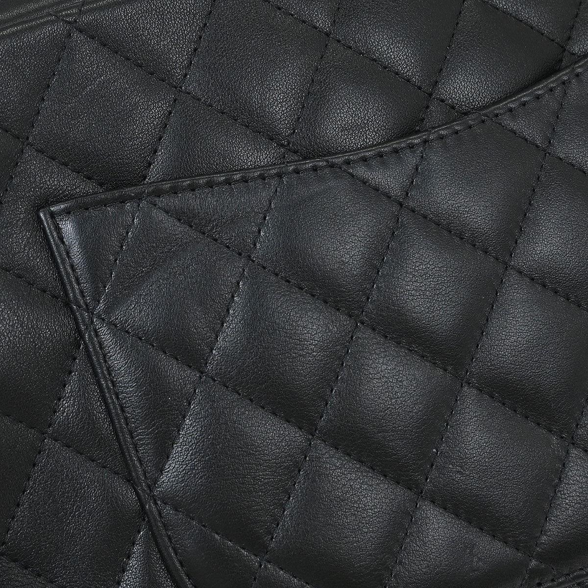 Chanel Black Calfskin Cambon Ligne Shoulder Bag