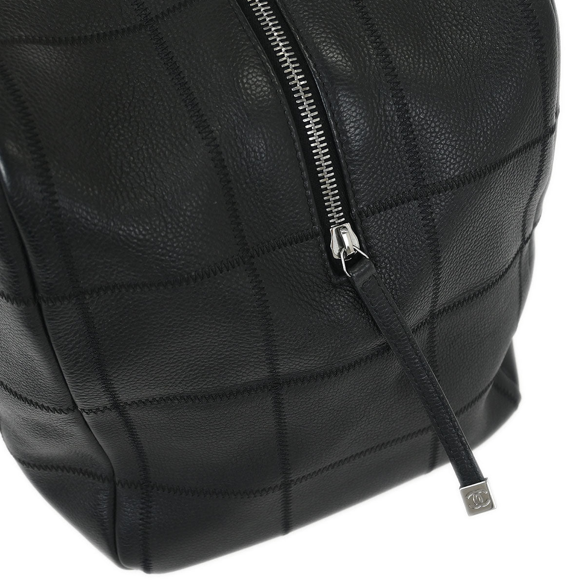 Chanel Black Caviar Choco Bar Handbag