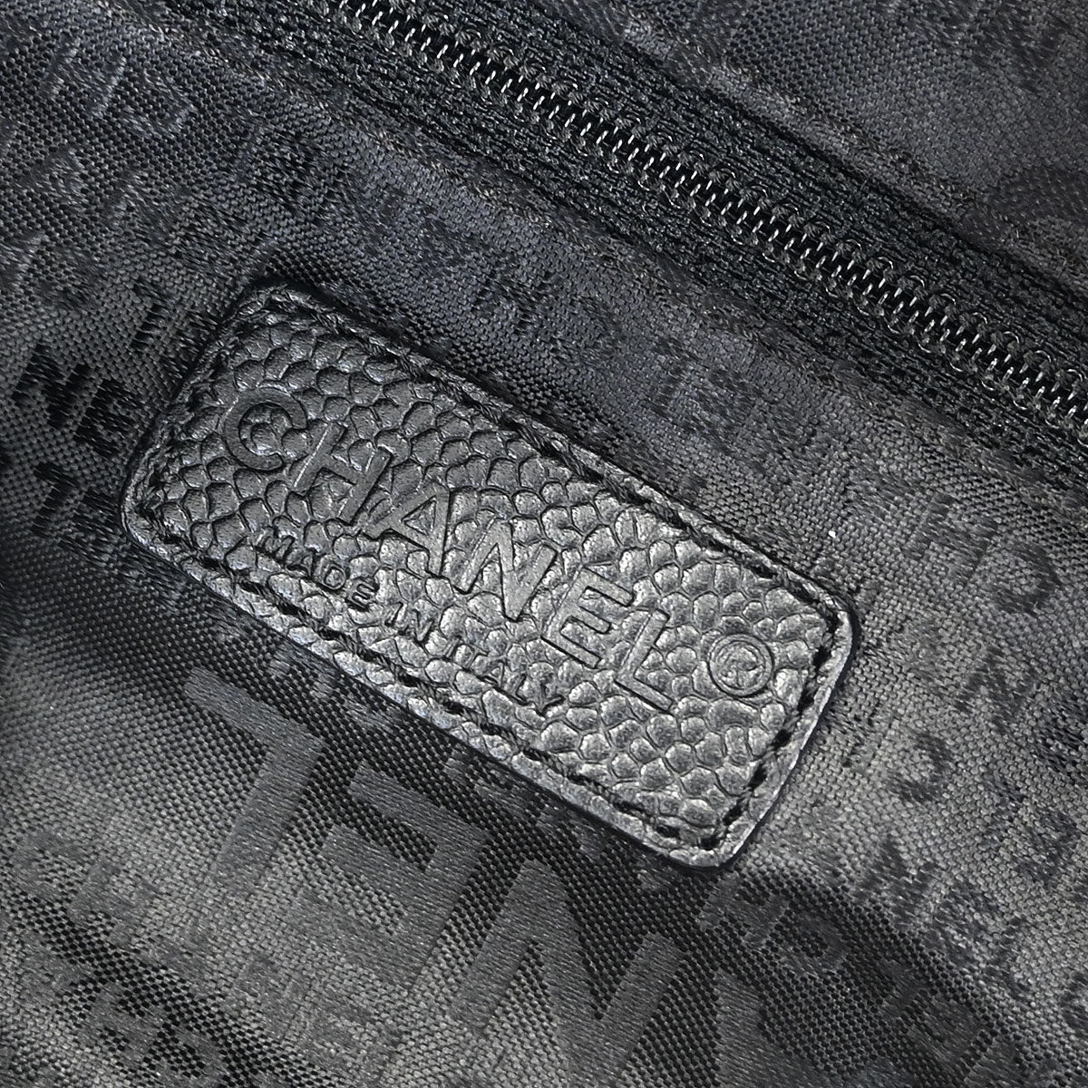 Chanel Black Caviar Choco Bar Handbag