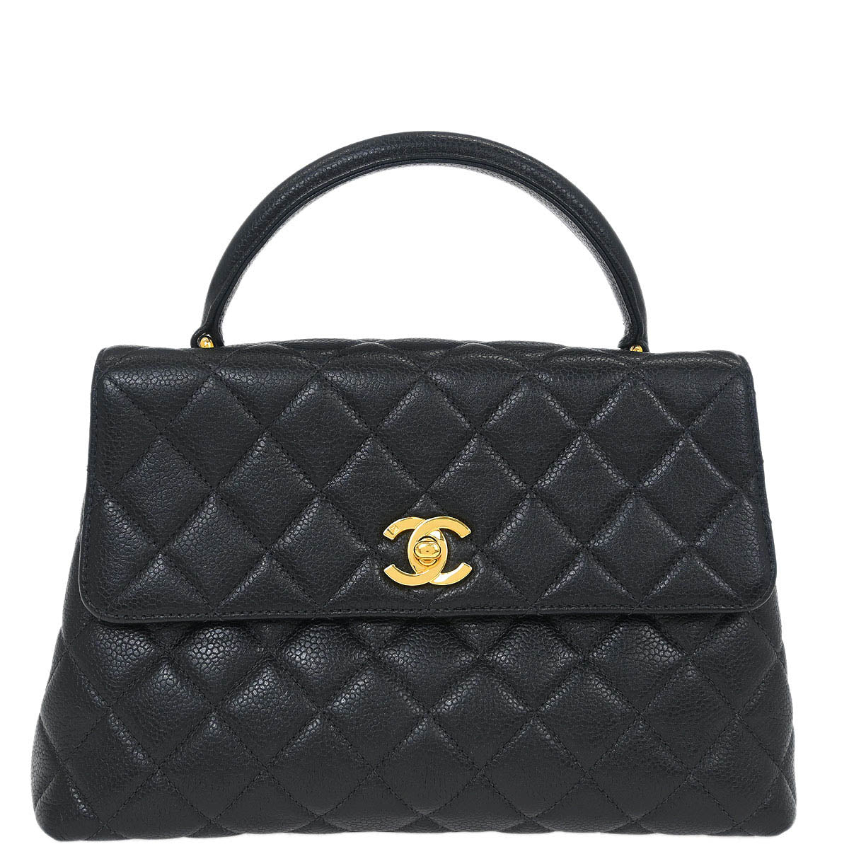 Chanel Black Caviar Kelly Handbag