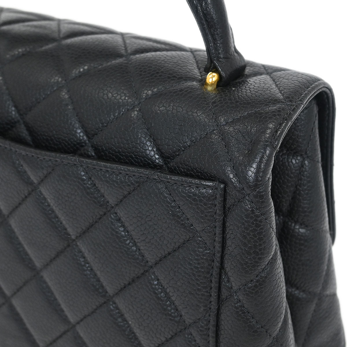 Chanel Black Caviar Kelly Handbag