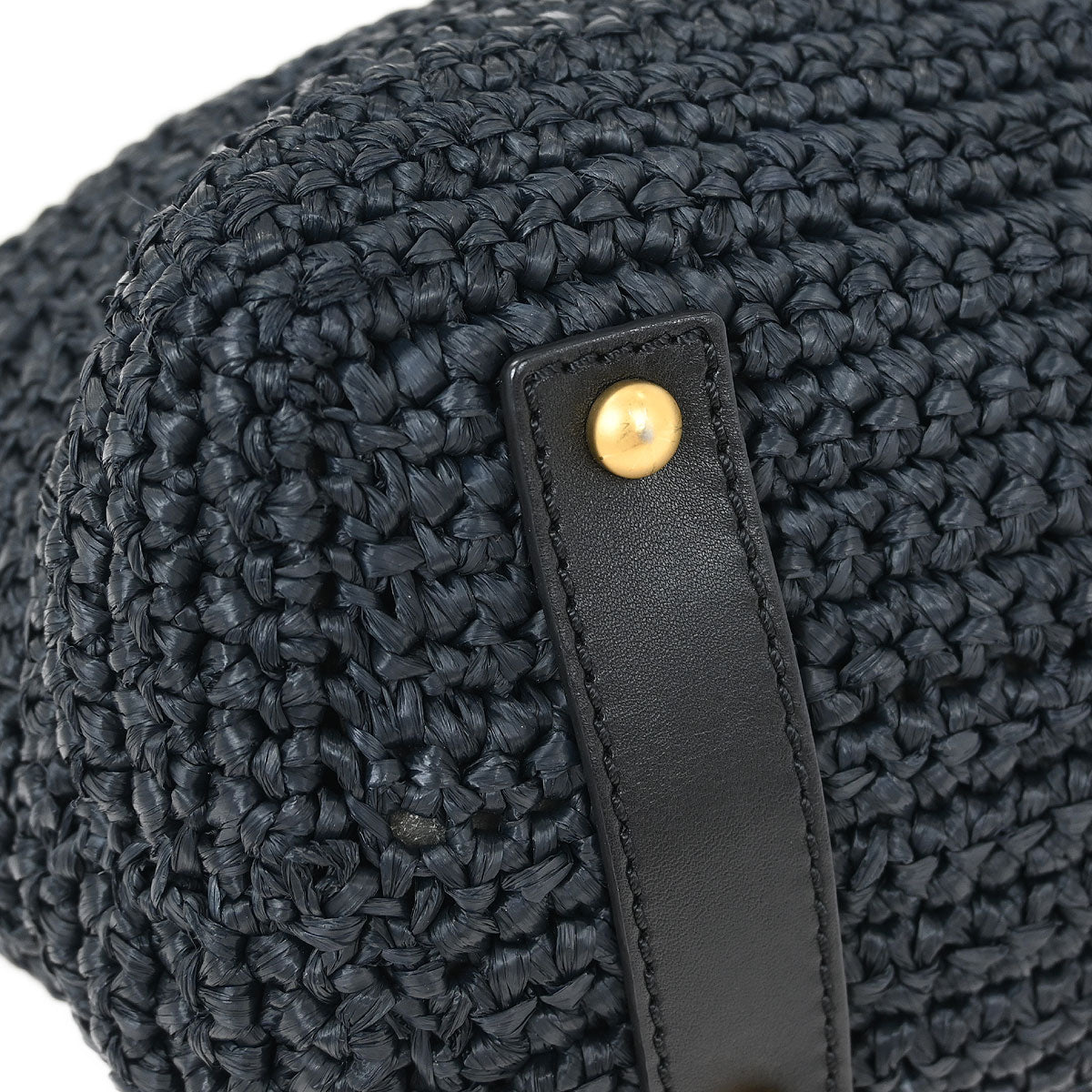 Chanel 2005-2006 Black Straw Chain Tote Handbag