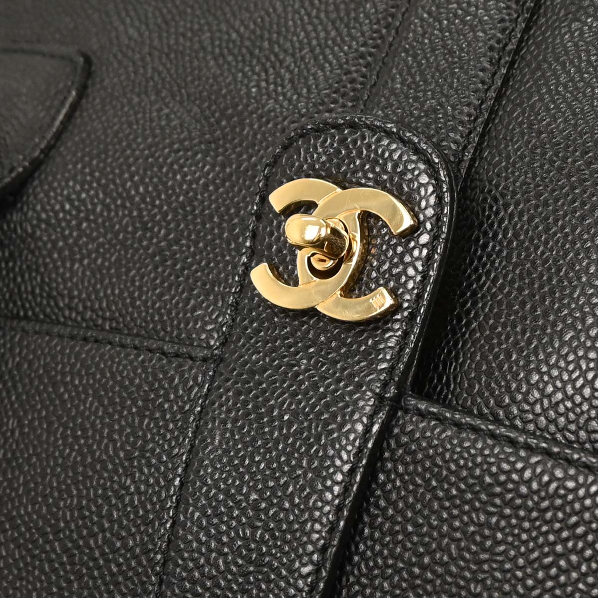Chanel 2000-2002 Black Caviar Handbag