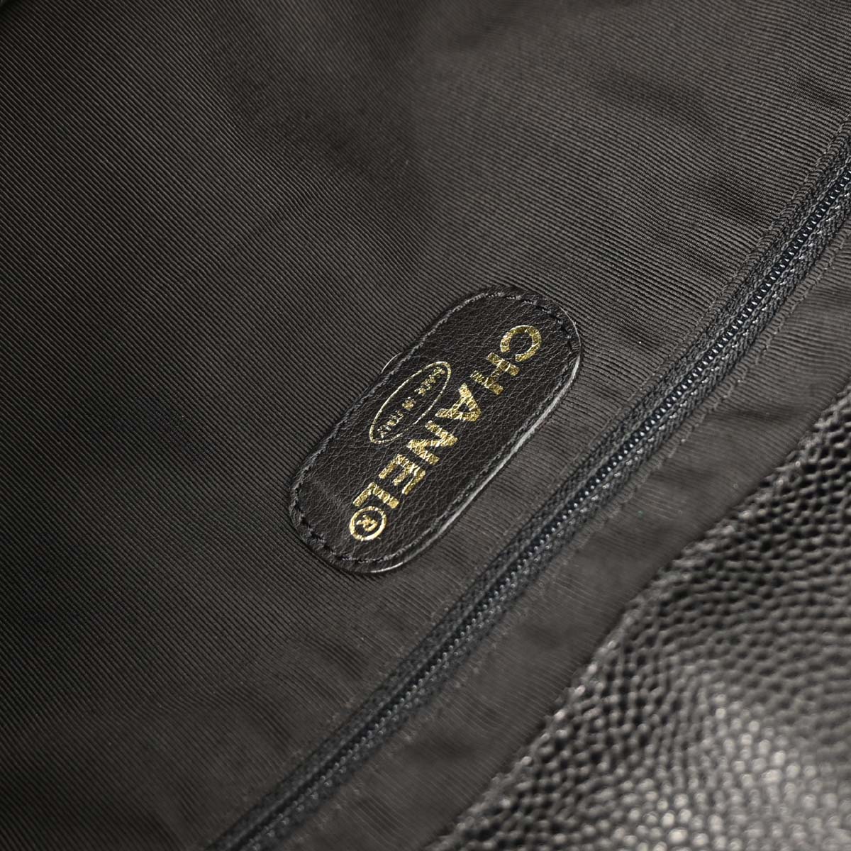 Chanel 2000-2002 Black Caviar Handbag