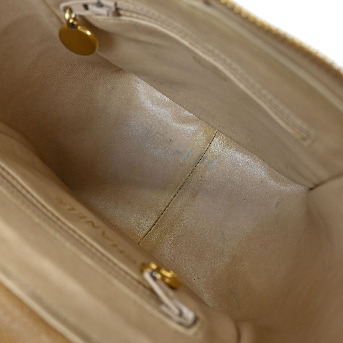 Chanel Beige Caviar Shoulder Bag