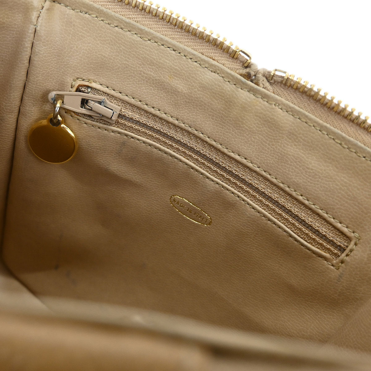 Chanel Beige Caviar Shoulder Bag