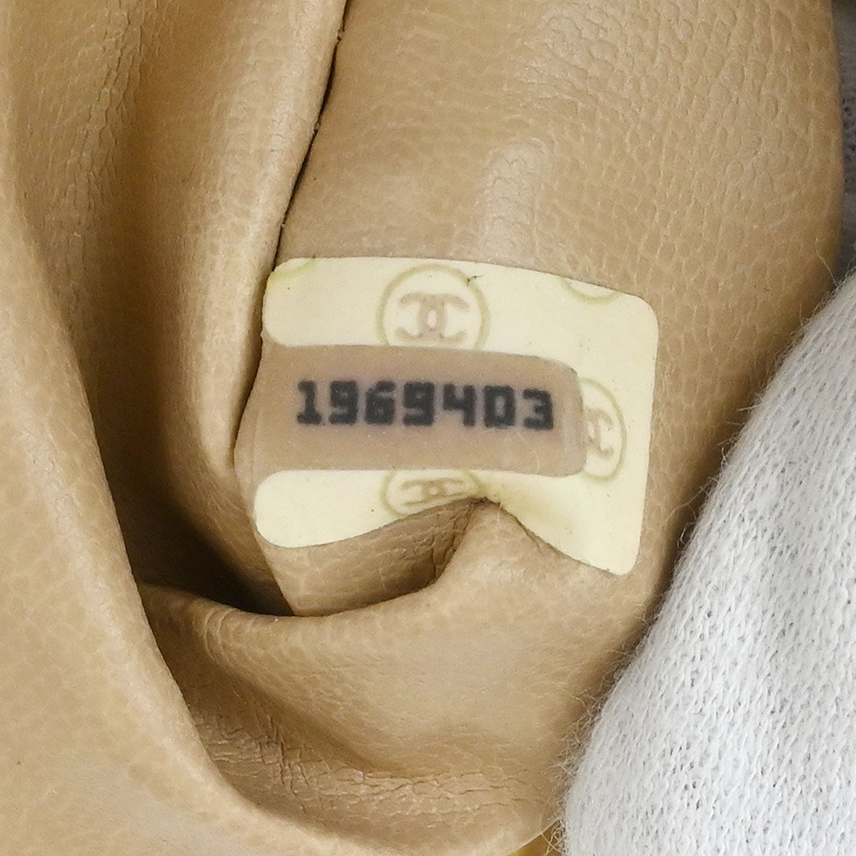 Chanel Beige Caviar Shoulder Bag