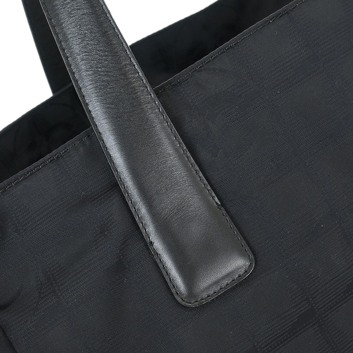 Chanel Black Jacquard Nylon New Travel Line Tote Handbag