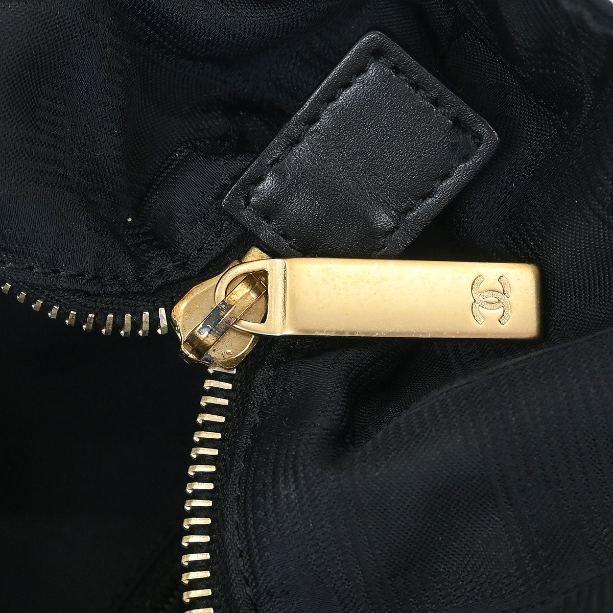 Chanel Black Jacquard Nylon New Travel Line Tote Handbag