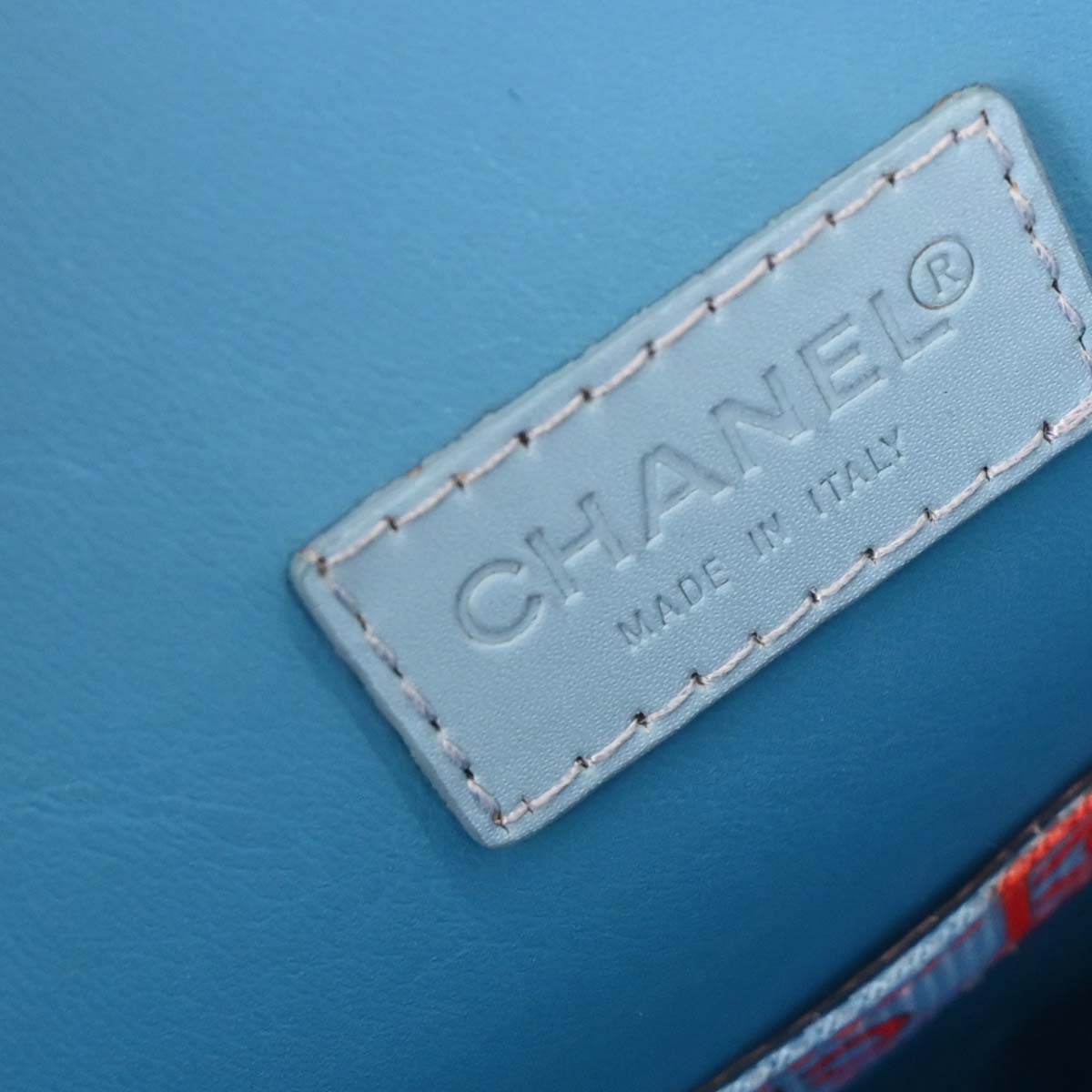 Chanel Red Blue Nylon Sport Line Backpack
