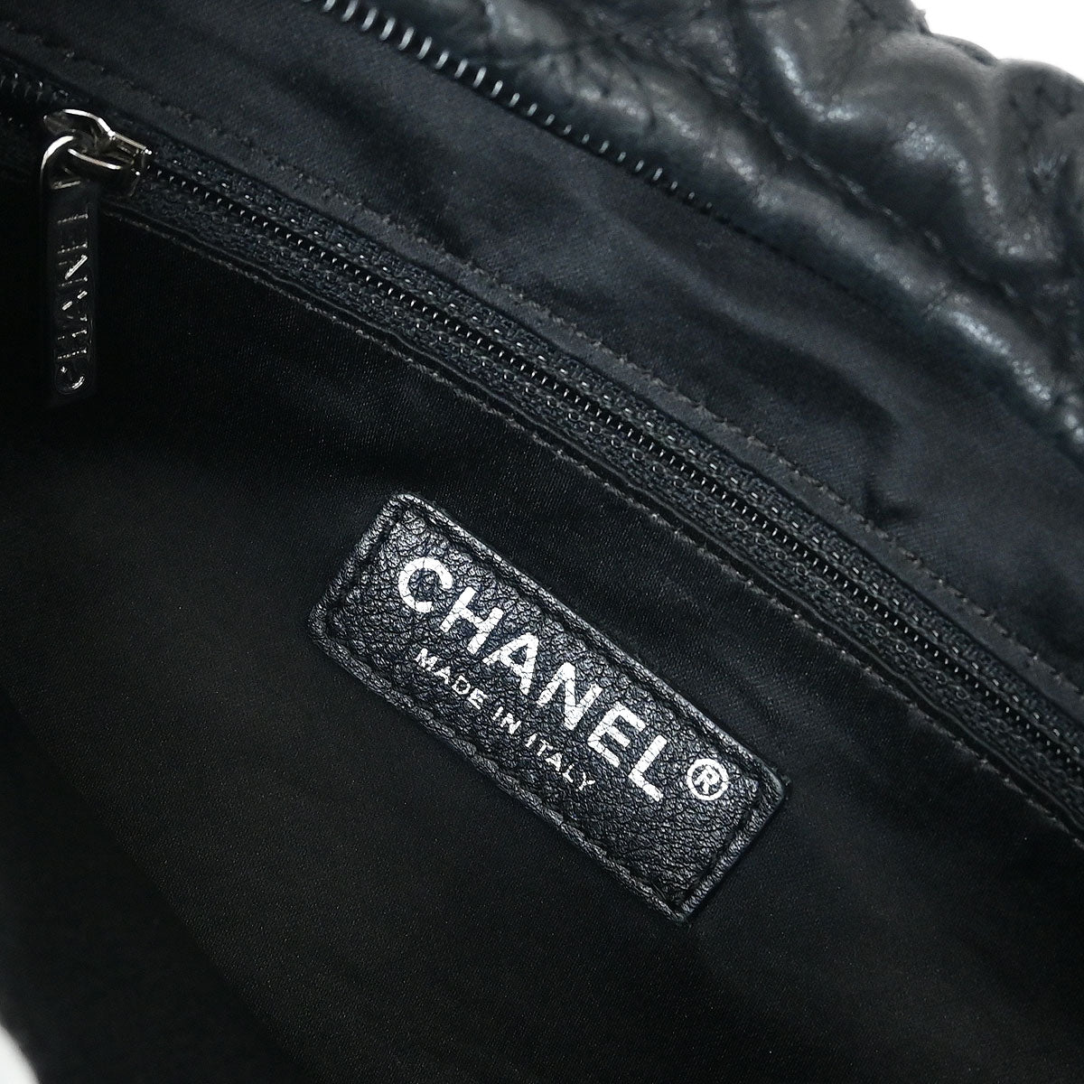 Chanel 2006-2008 Black Lambskin Handbag