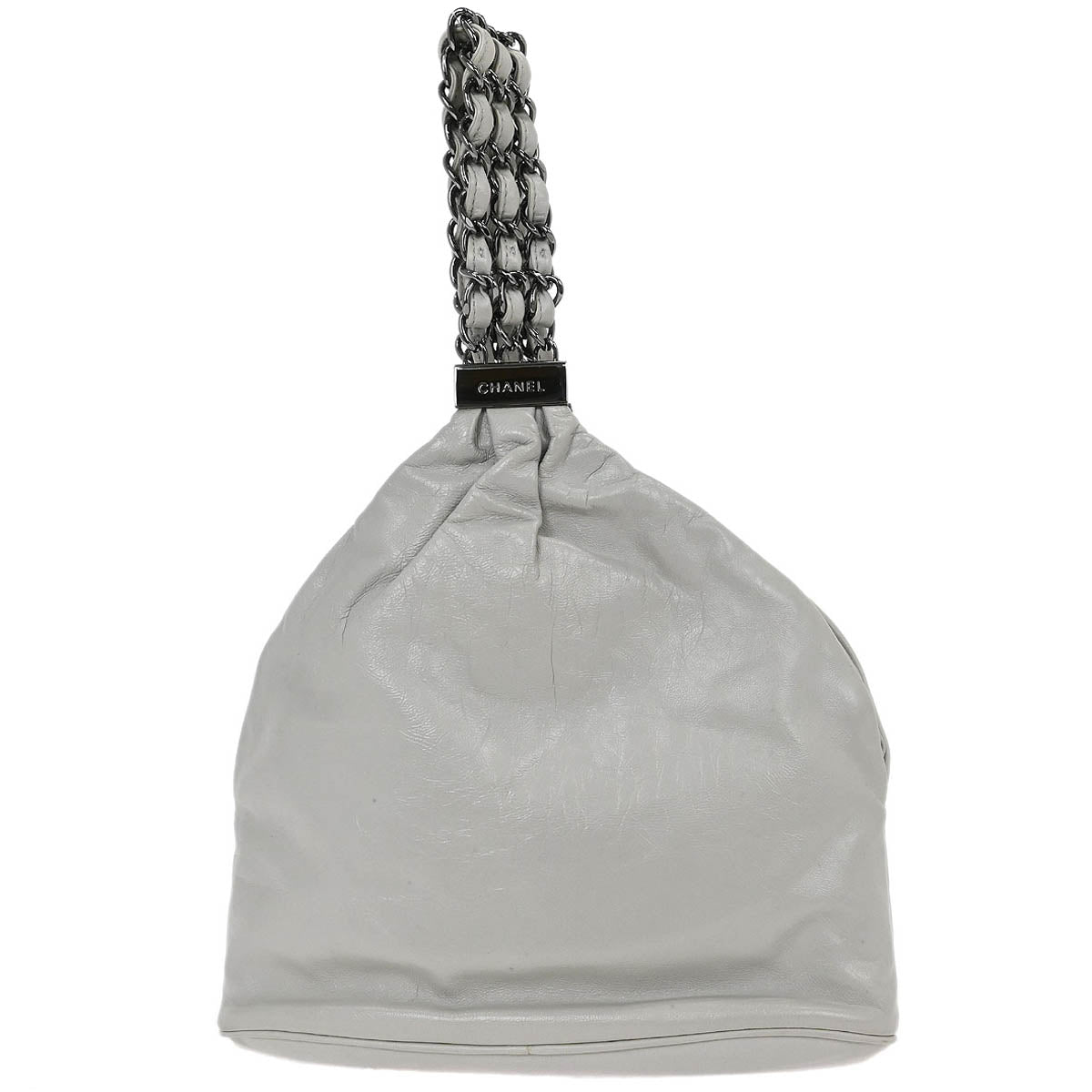 Chanel Light Gray Lambskin Handbag