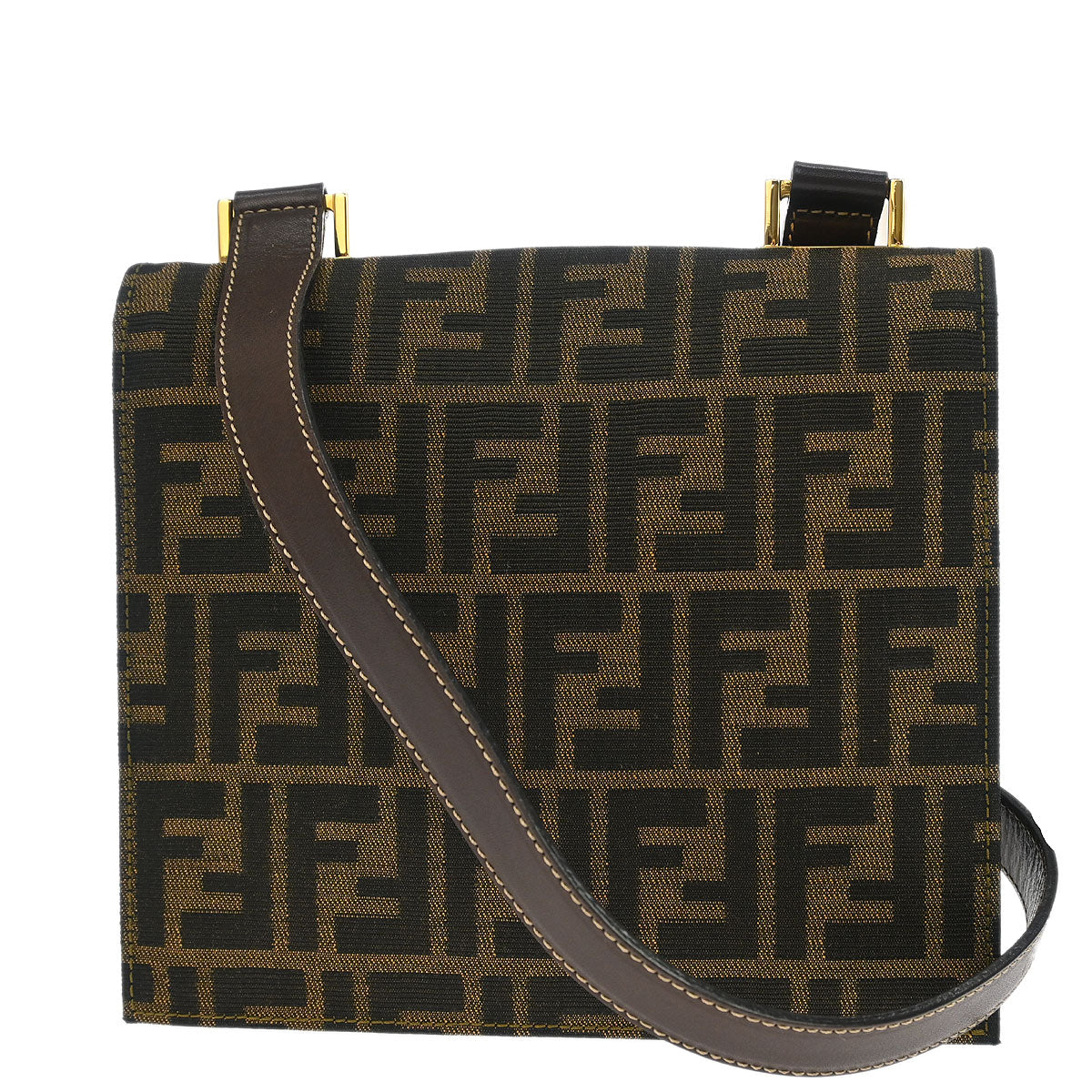 Fendi Brown Zucca Shoulder Bag