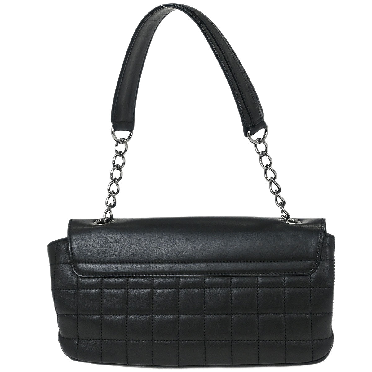 Chanel Black Lambskin No.5 Choco Bar Shoulder Bag