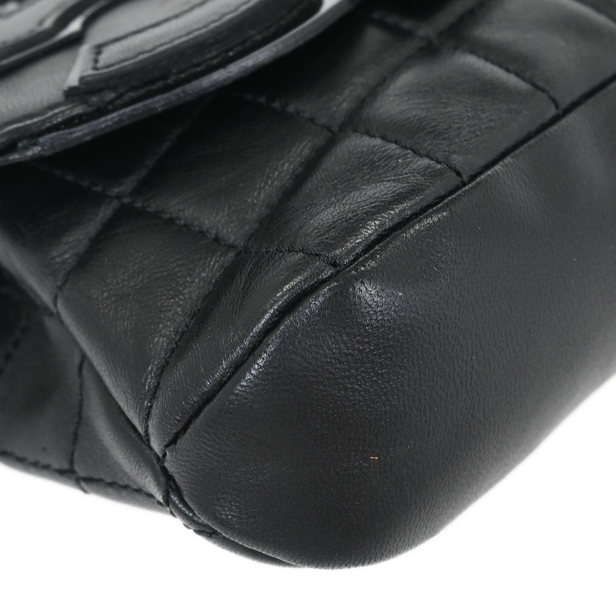 Chanel Black Lambskin No.5 Choco Bar Shoulder Bag