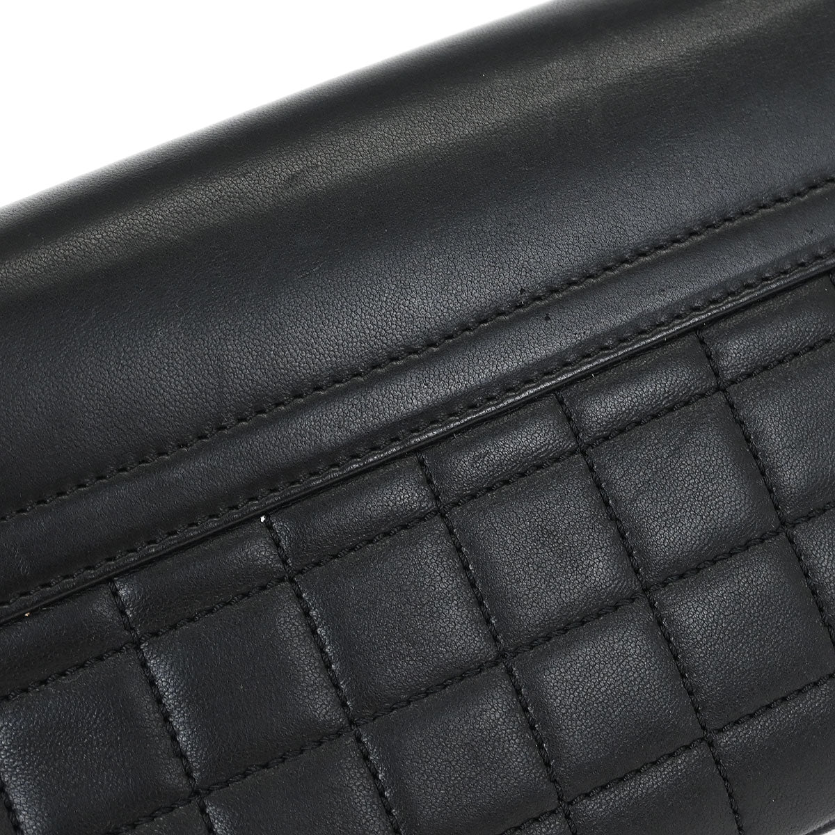 Chanel Black Lambskin No.5 Choco Bar Shoulder Bag