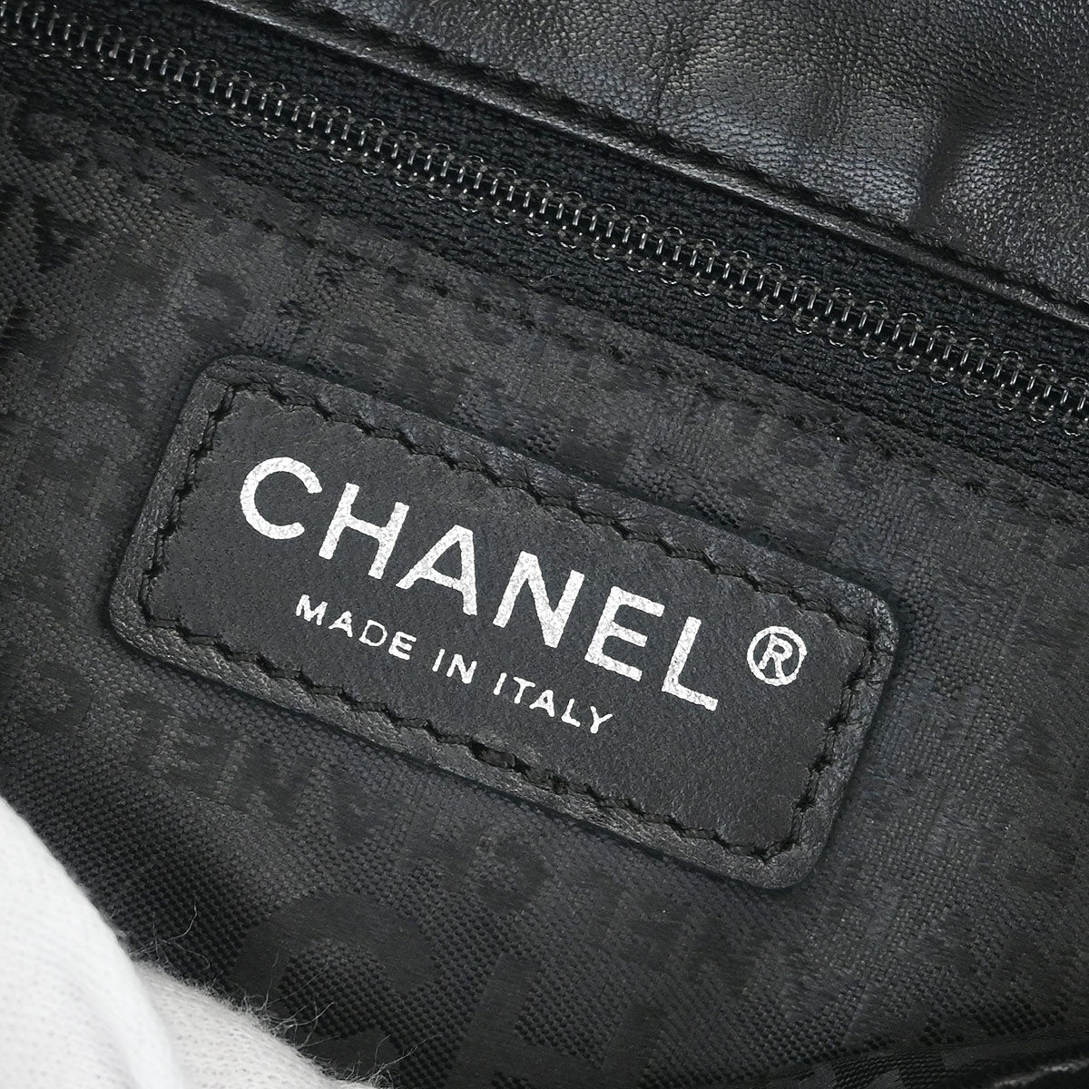 Chanel Black Lambskin No.5 Choco Bar Shoulder Bag