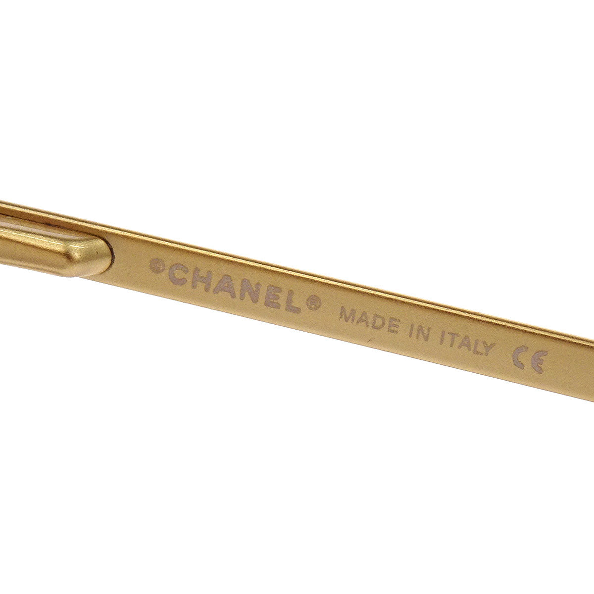 Chanel Sunglasses Eyewear Brown Rhinestone Small Good