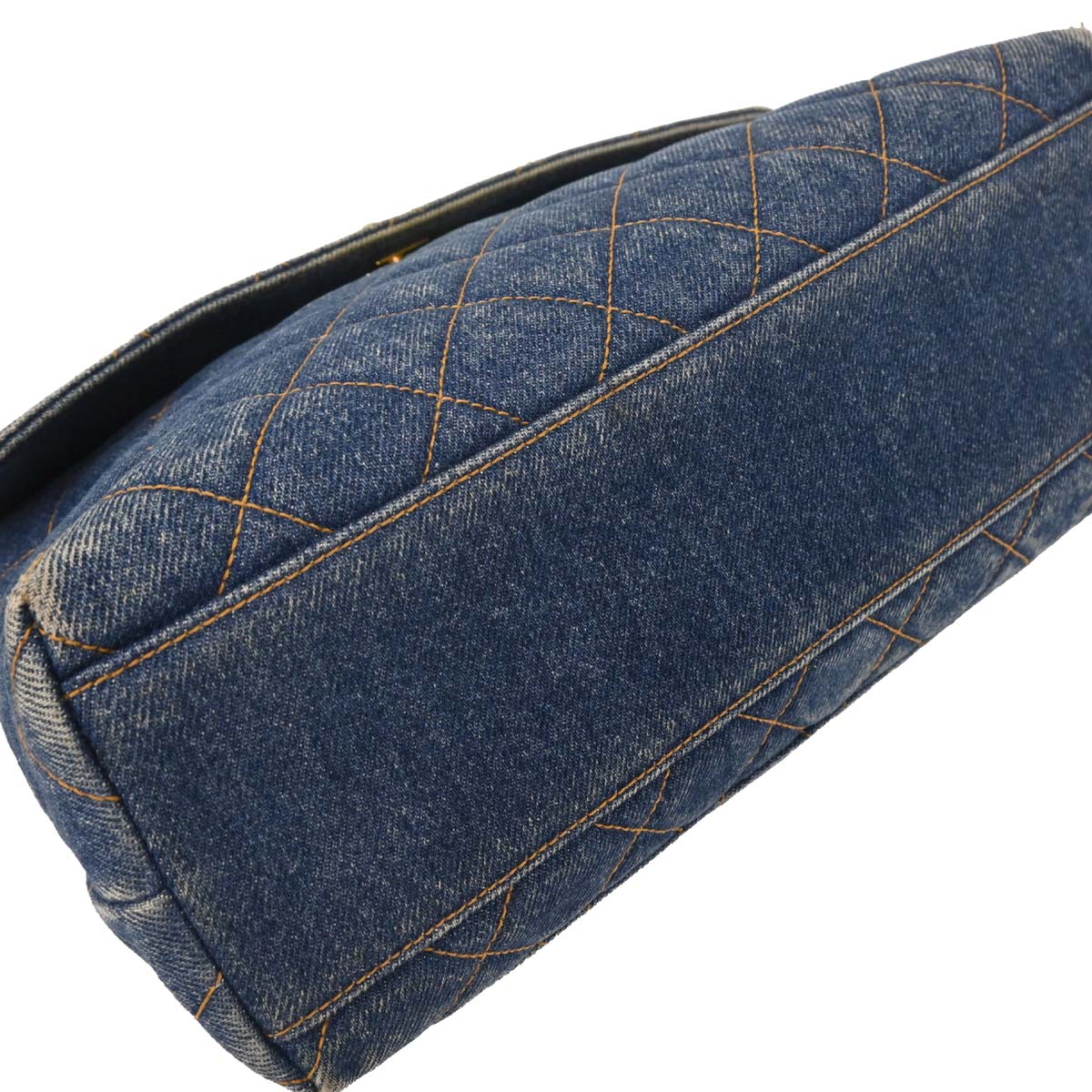 Chanel Blue Denim Kelly Handbag