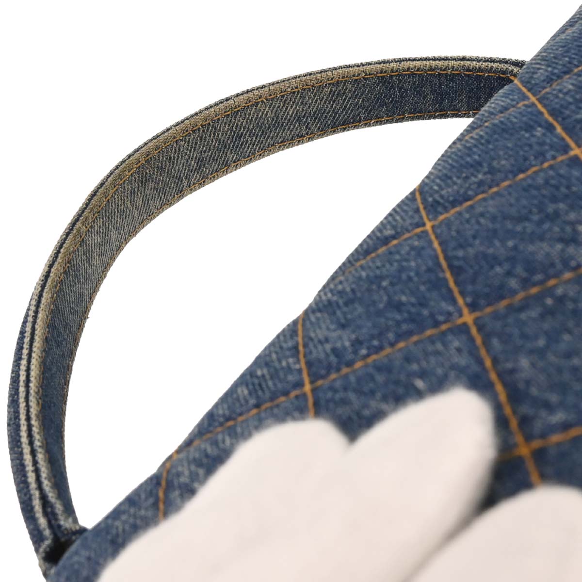 Chanel Blue Denim Kelly Handbag