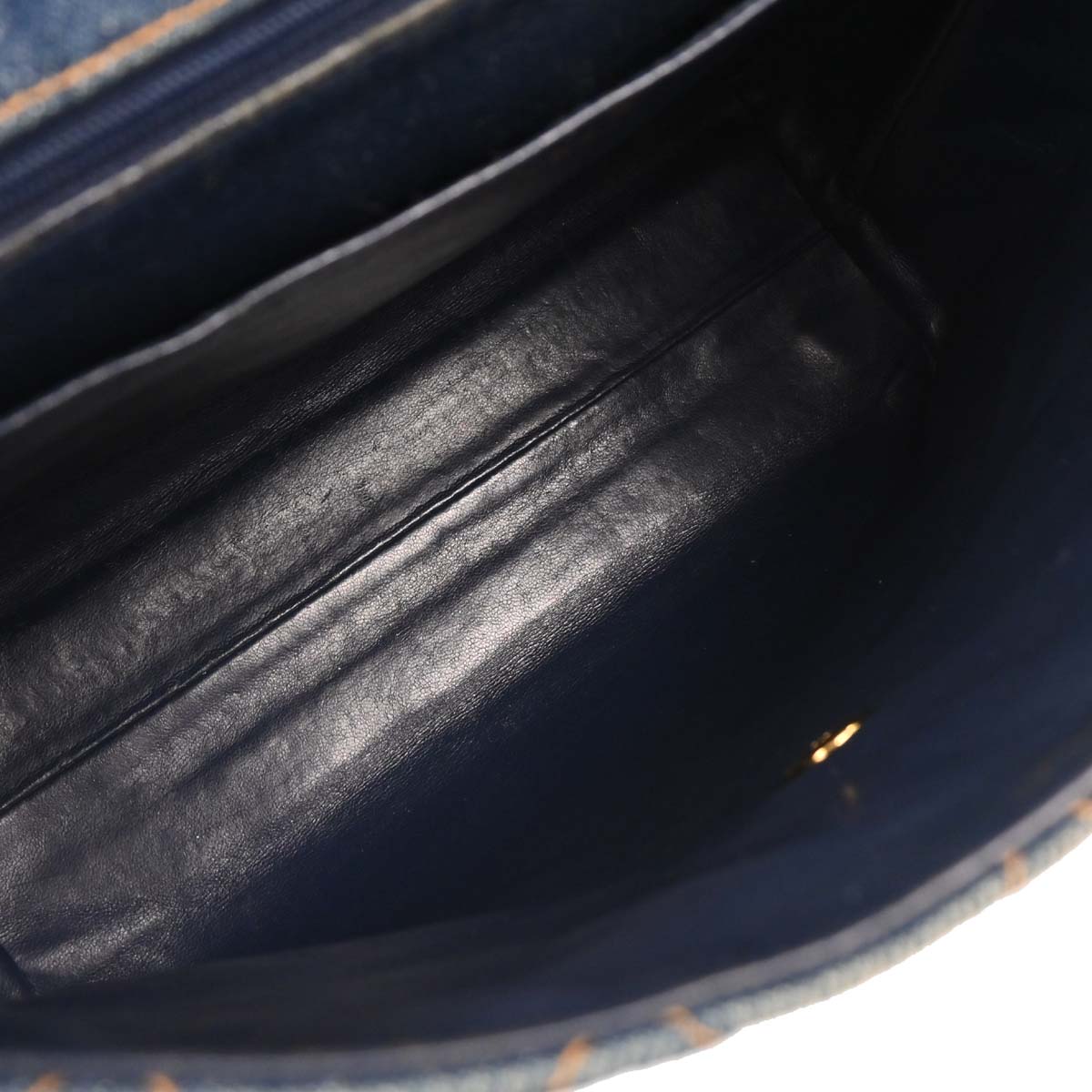 Chanel Blue Denim Kelly Handbag