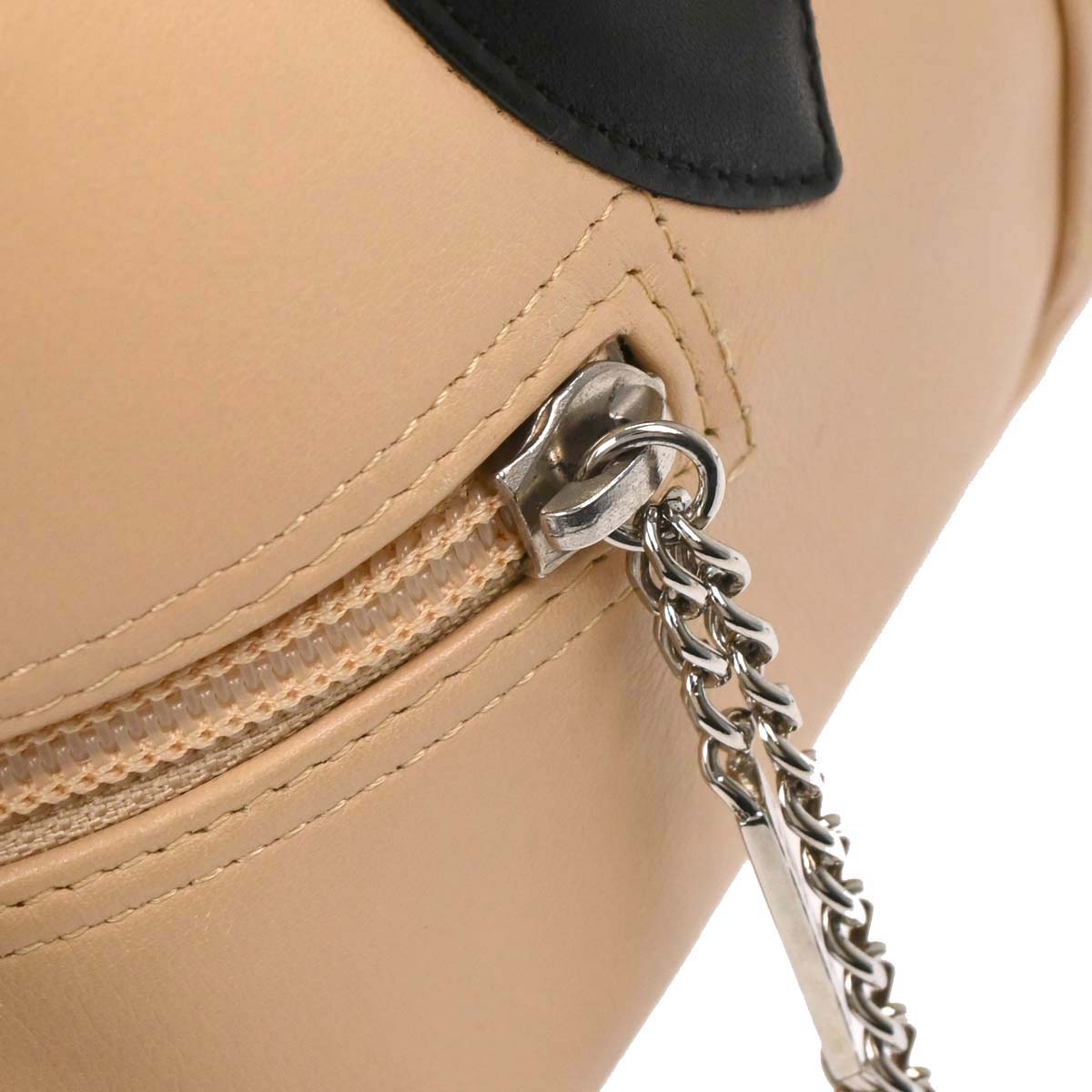 Chanel Beige Calfskin Cambon Ligne Bowling Bag