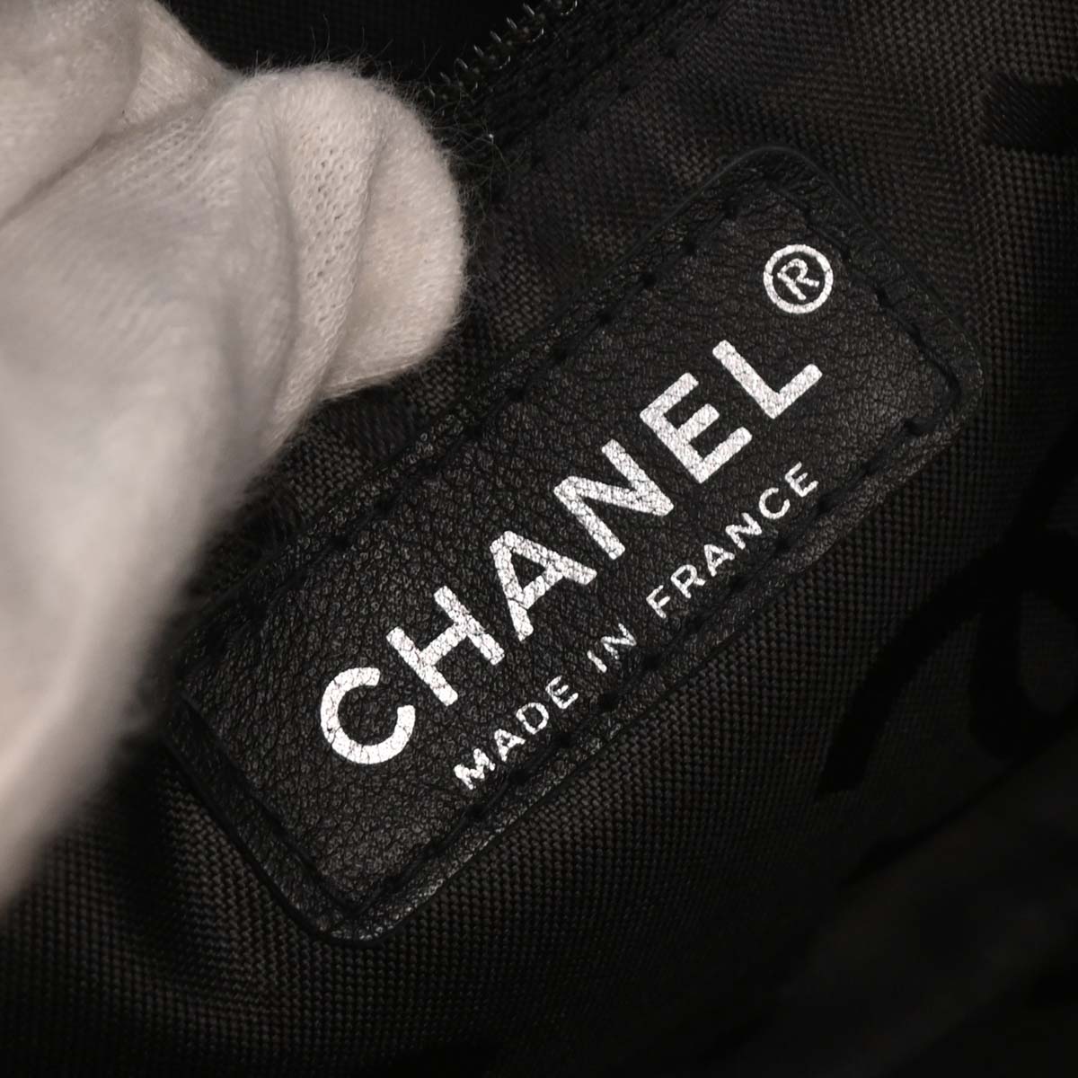 Chanel Beige Calfskin Cambon Ligne Bowling Bag
