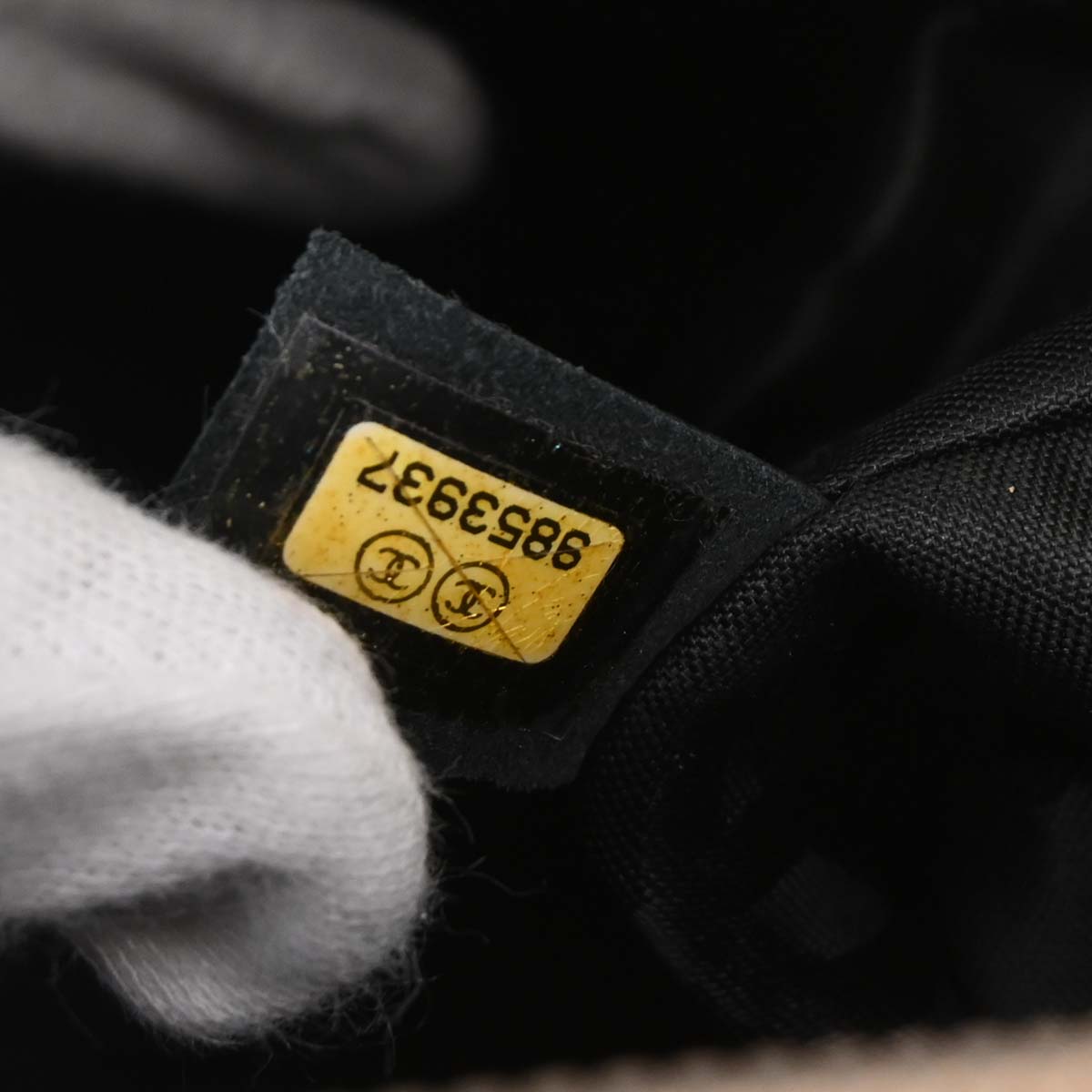 Chanel Beige Calfskin Cambon Ligne Bowling Bag