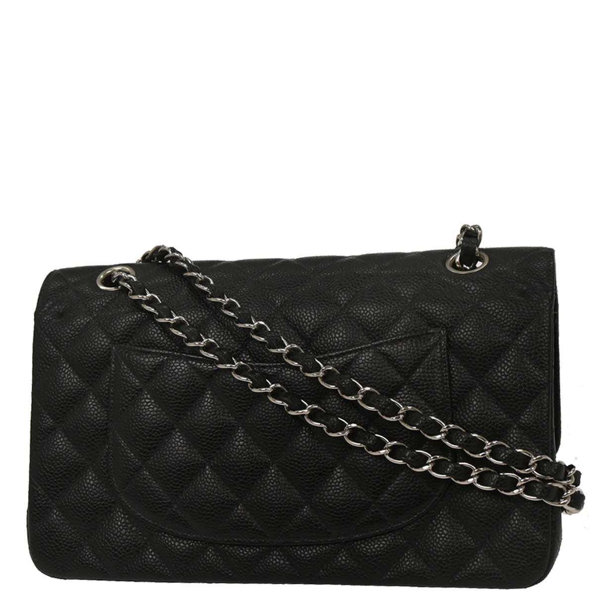 Chanel Black Caviar Medium Classic Double Flap Shoulder Bag