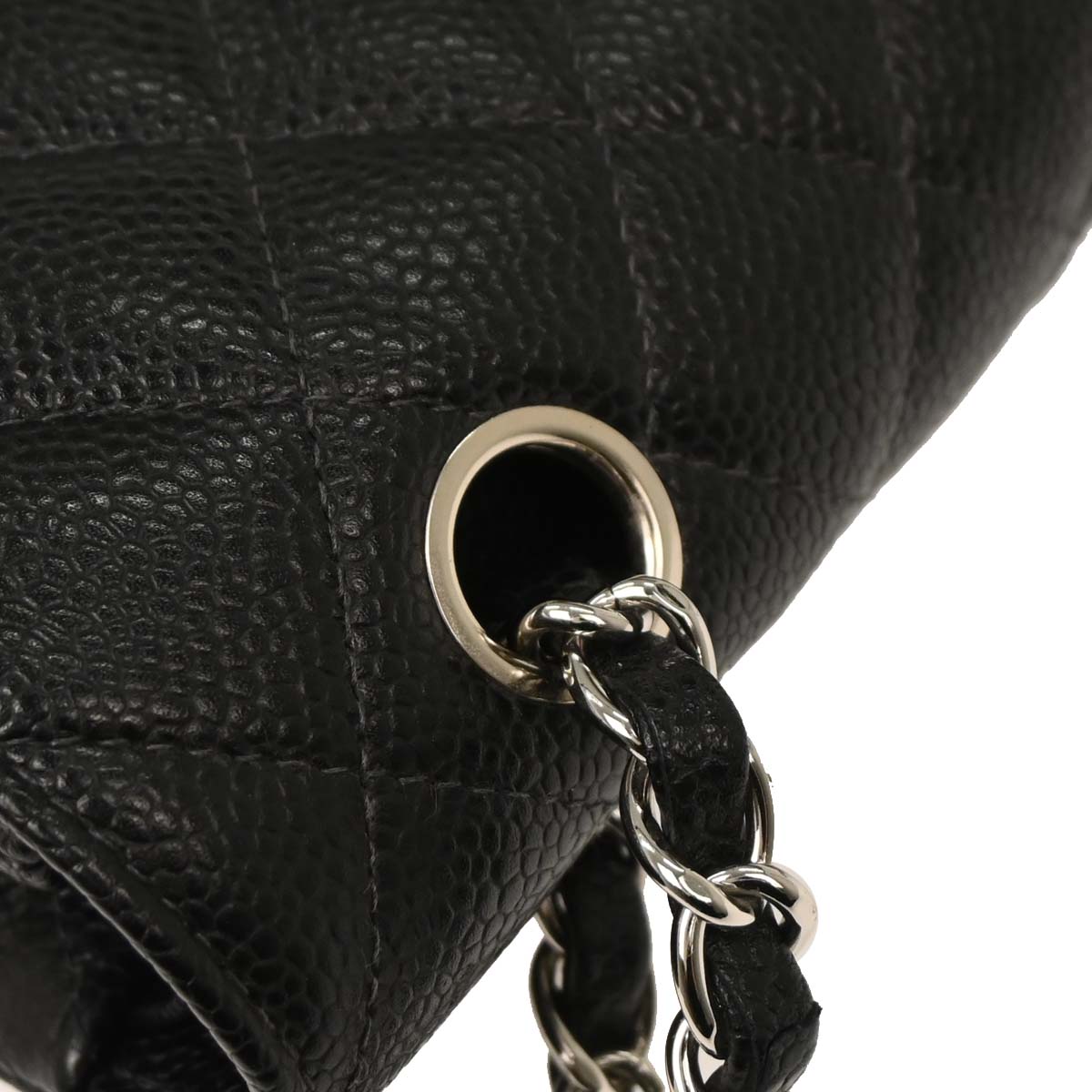 Chanel Black Caviar Medium Classic Double Flap Shoulder Bag