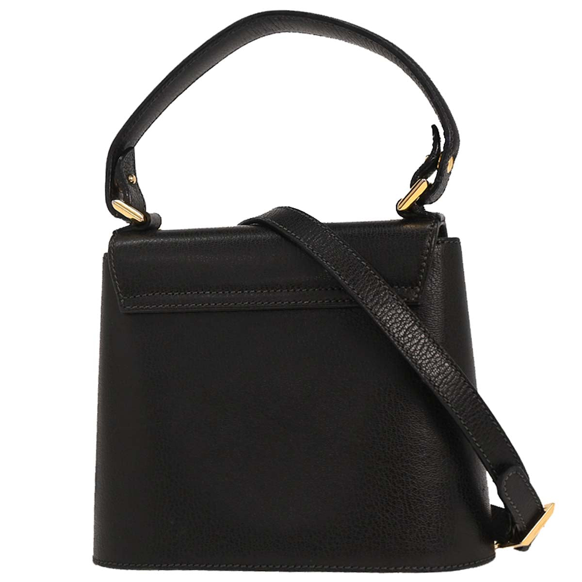 Salvatore Ferragamo Black 2way Shoulder Handbag