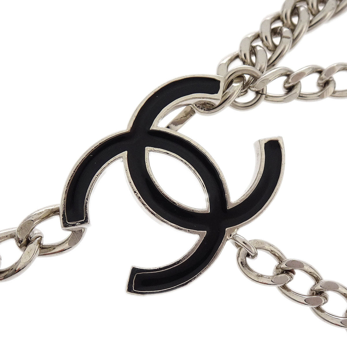 Chanel Chain Belt Silver CC Small Good 05V