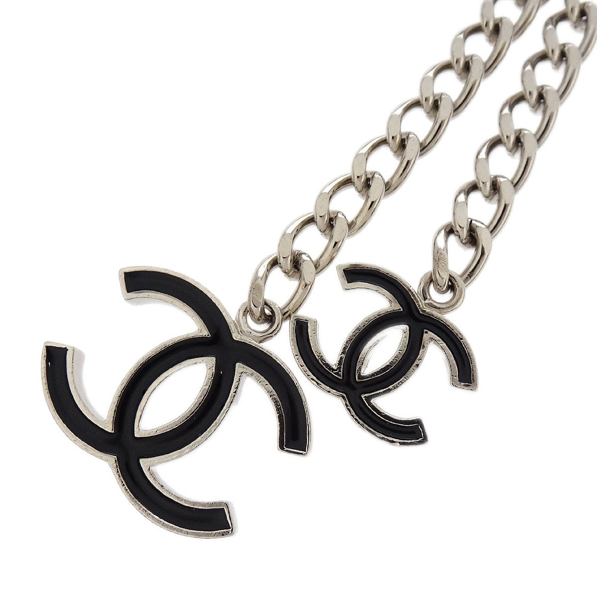Chanel Chain Belt Silver CC Small Good 05V