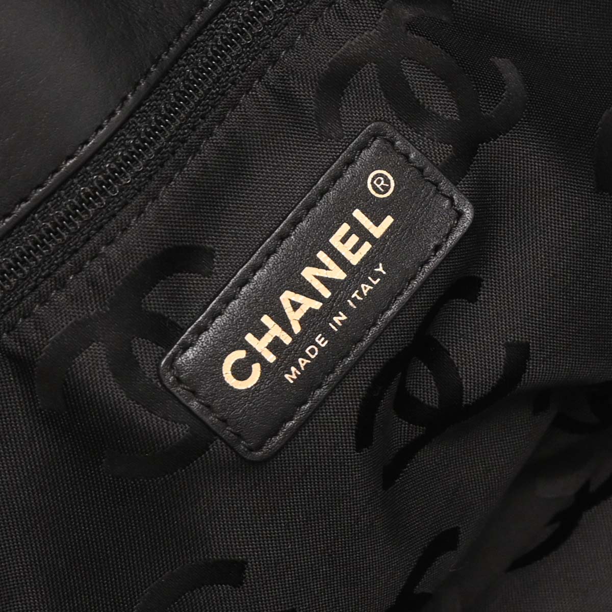 Chanel Navy Straw Tote Handbag