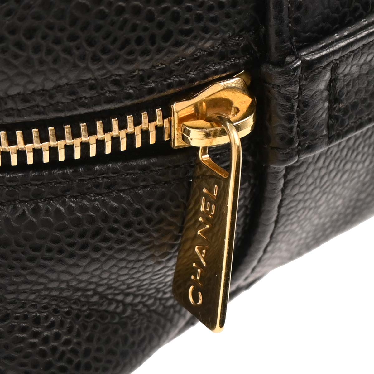 Chanel Black Caviar Petite Timeless Tote PTT Chain Handbag