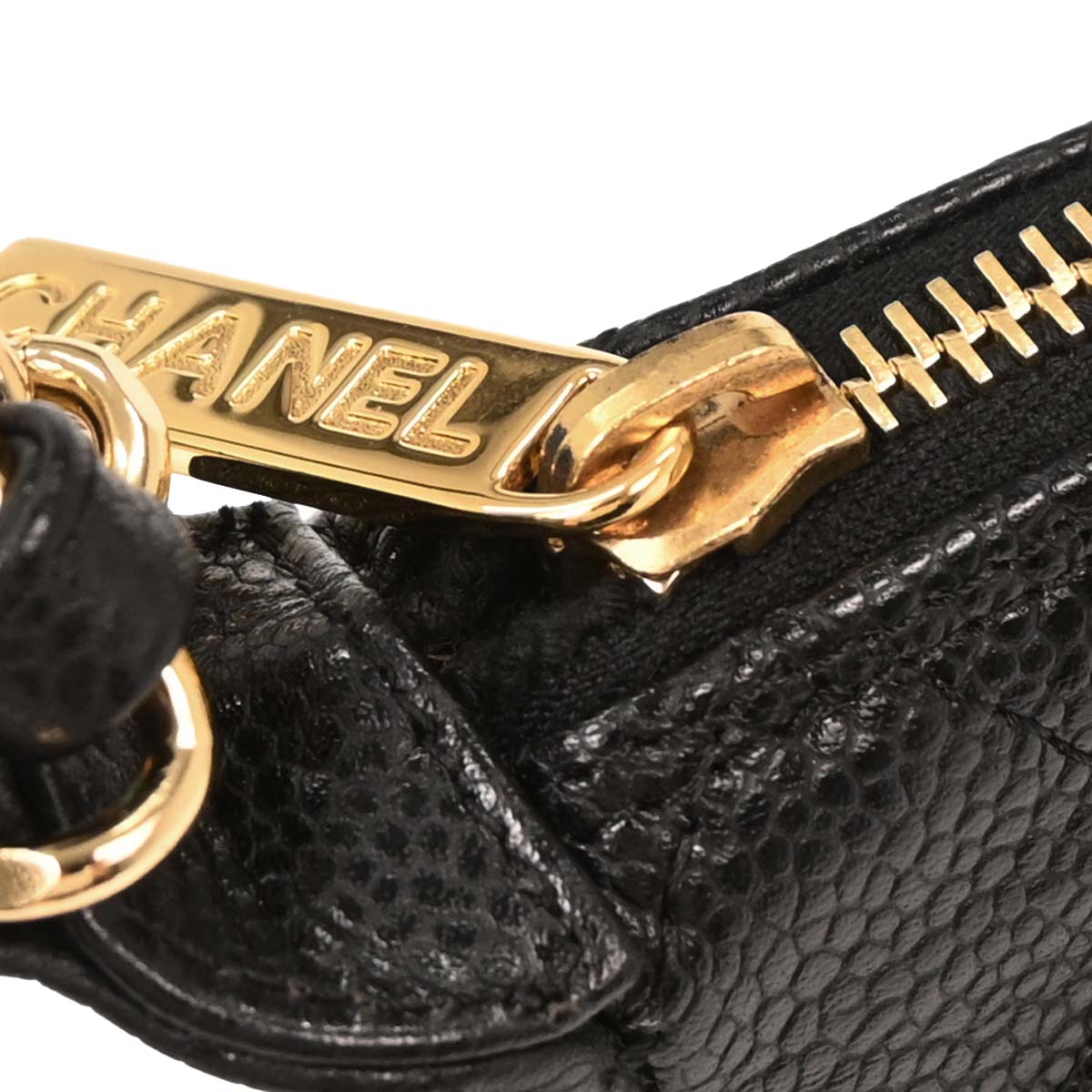 Chanel Black Caviar Chain Handbag