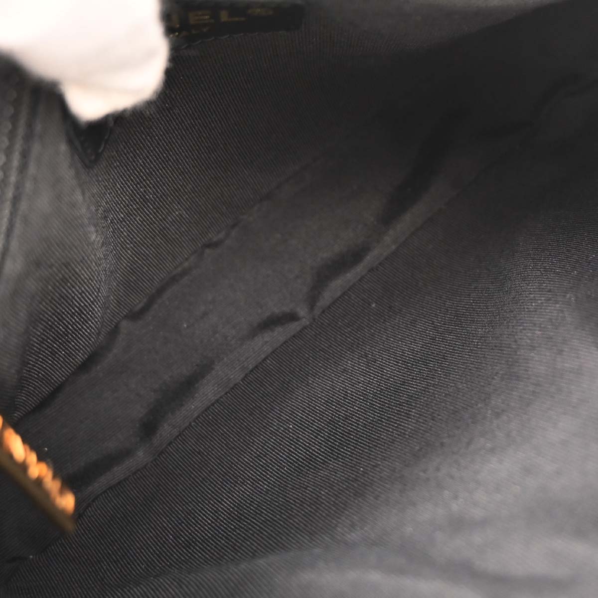 Chanel Black Caviar Chain Handbag