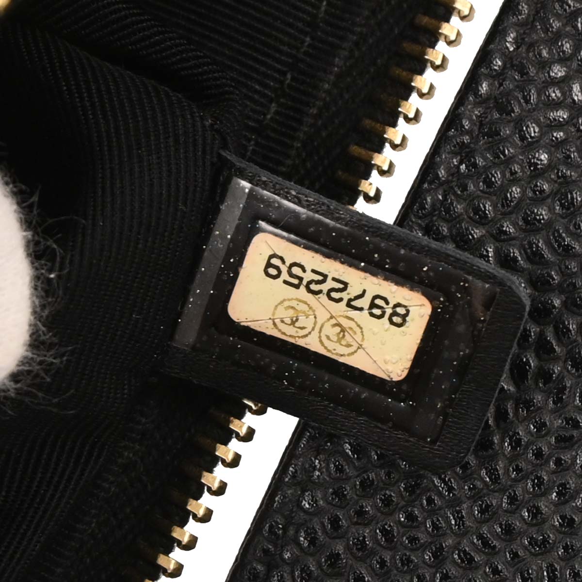 Chanel Black Caviar Chain Handbag