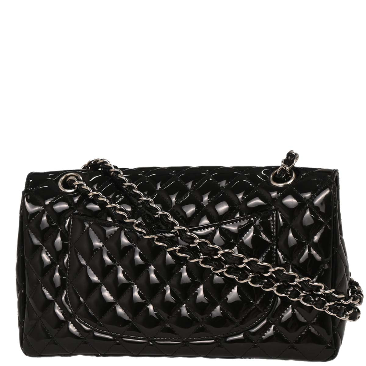 Chanel Black Patent Leather Shoulder Bag