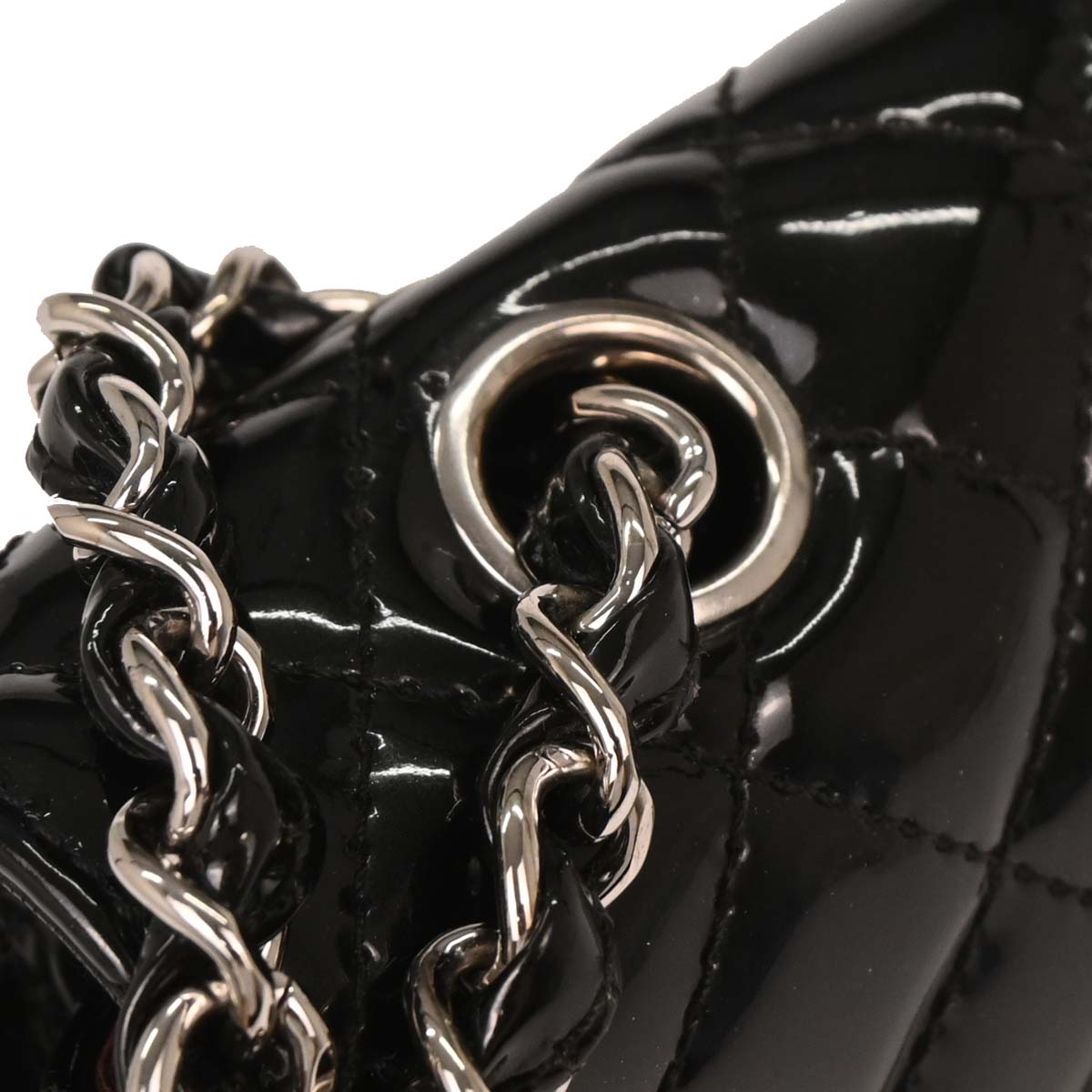 Chanel Black Patent Leather Shoulder Bag