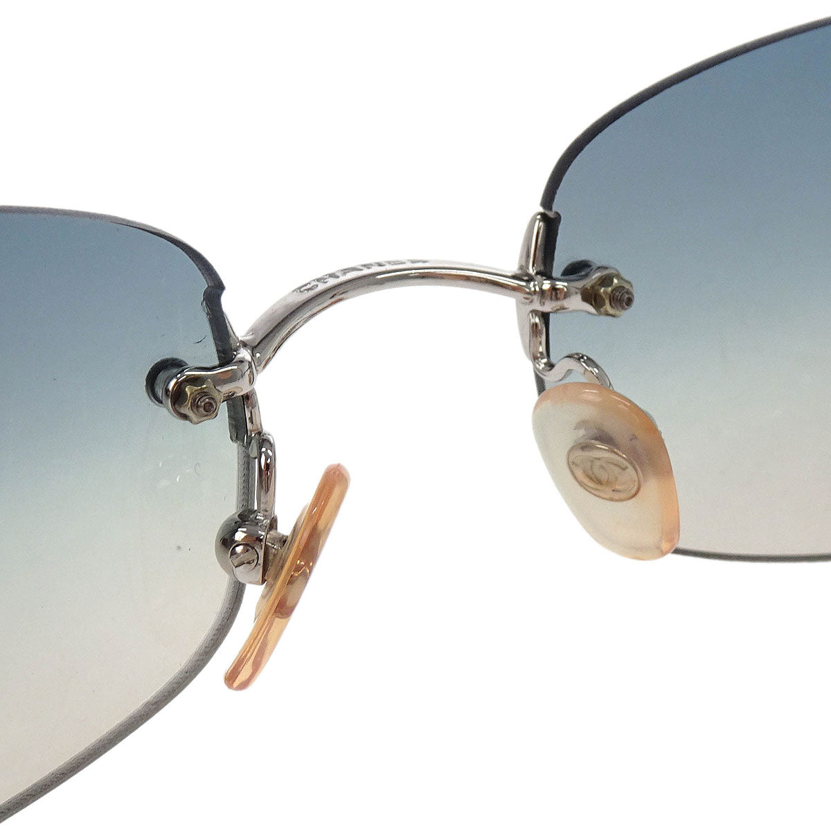Chanel Sunglasses Eyewear Blue Small Good