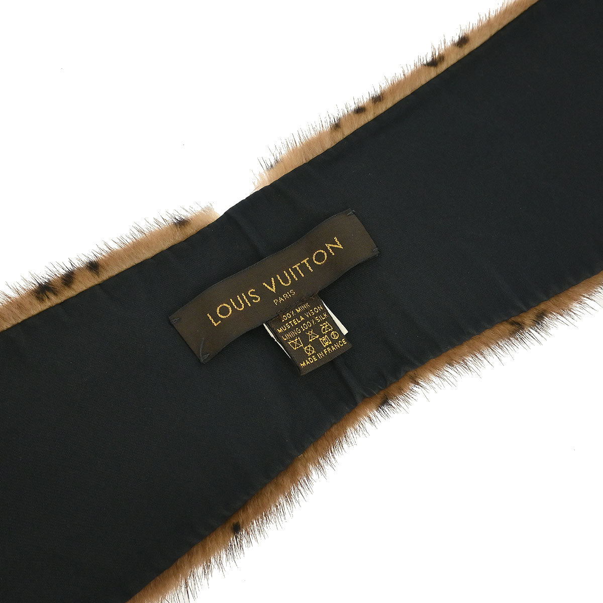 Louis Vuitton * Monogram Mink Flower Echarpe Stole