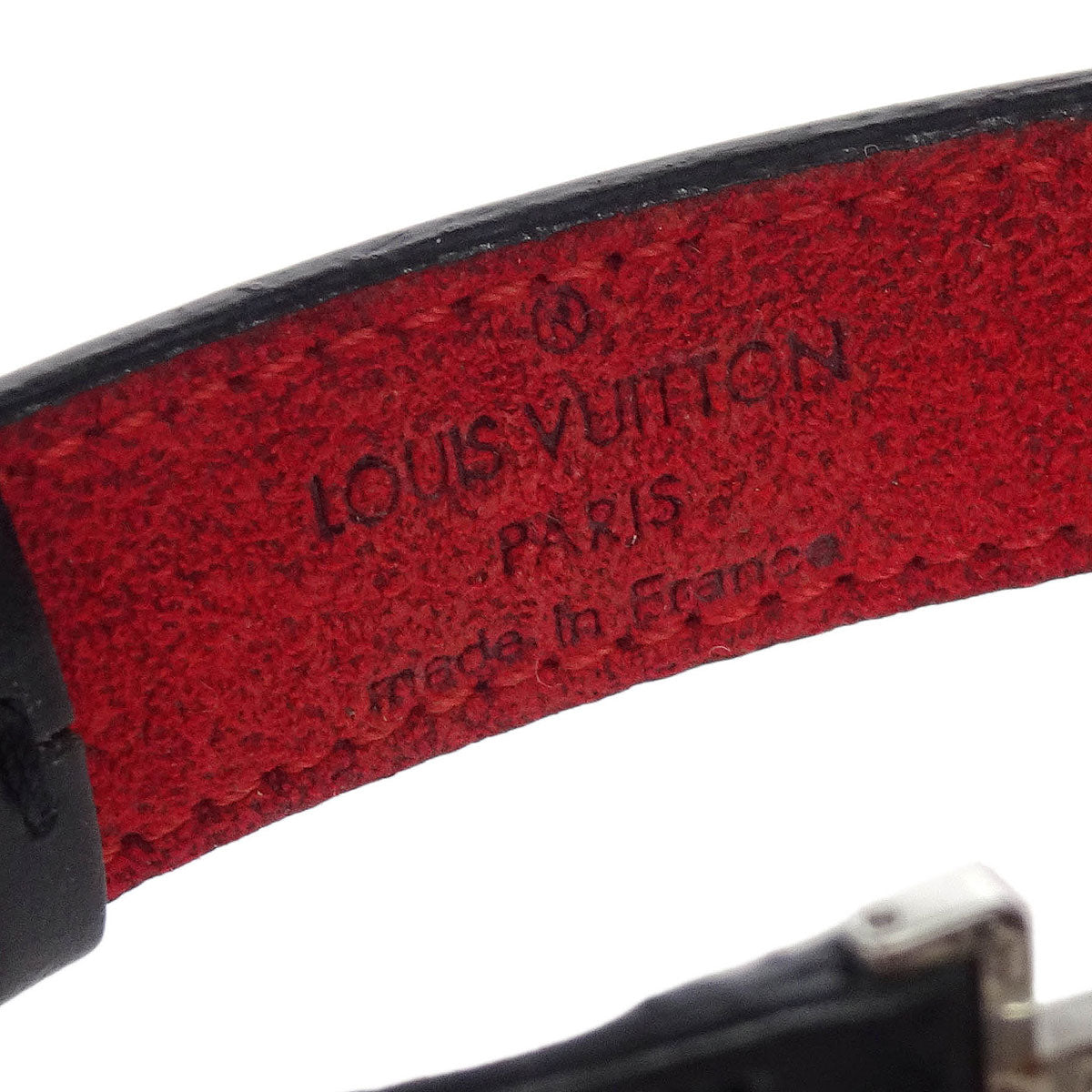 Louis Vuitton Black Monogram Good Luck Bracelet Bangle M64447