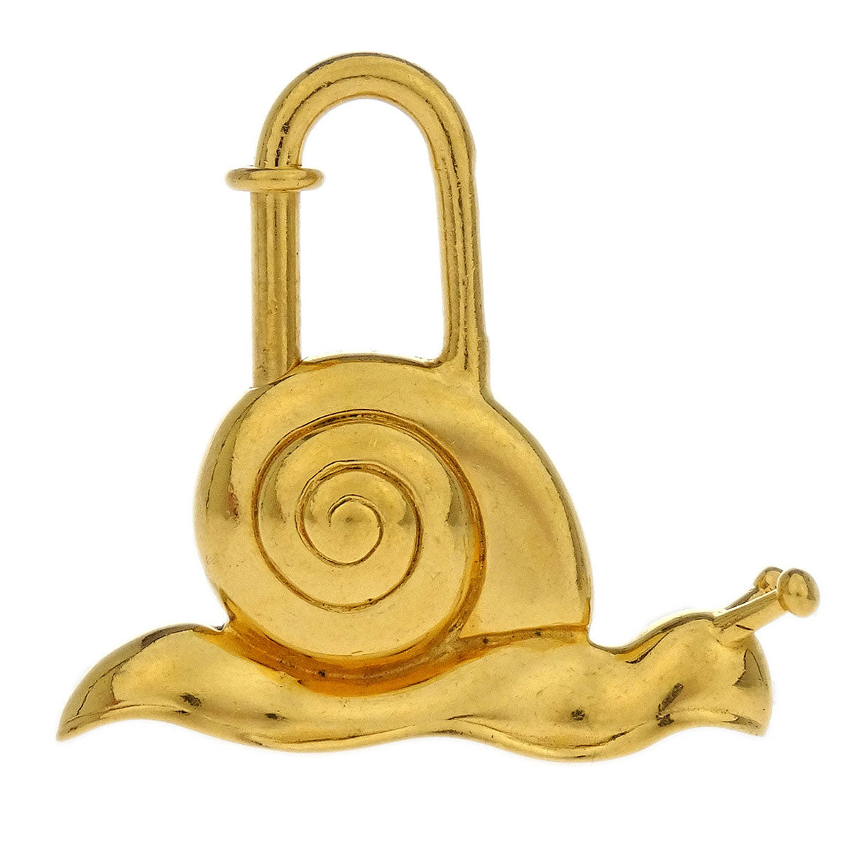 Hermes Snail 1995 Annee De la Route Cadena Gold Small Good