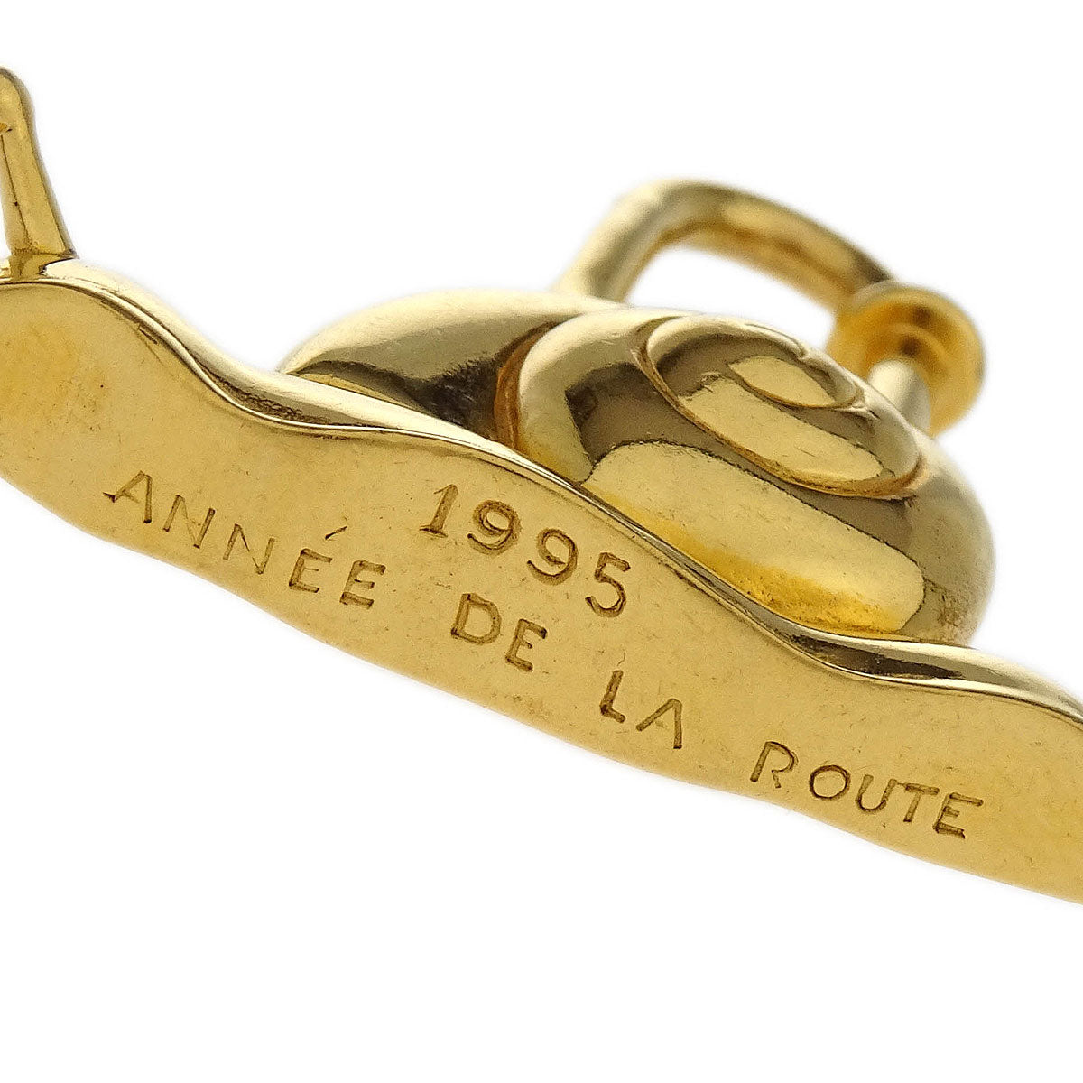 Hermes Snail 1995 Annee De la Route Cadena Gold Small Good