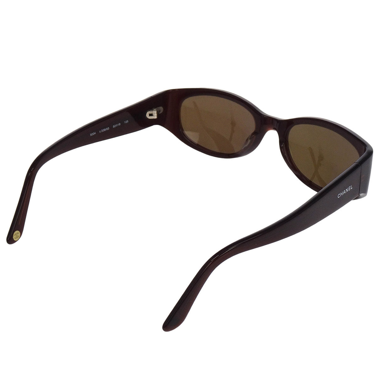 Chanel Sunglasses Eyewear Dark Brown Small Good