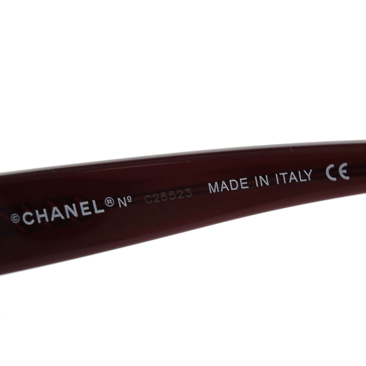 Chanel Sunglasses Eyewear Dark Brown Small Good